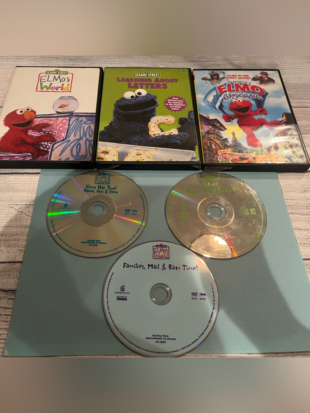 Sesame Street Kids and Elmo’s World 6 DVD Bundle